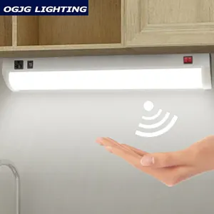 OGJG-Luz Led con Sensor de movimiento para cocina, luz montada en la pared, debajo del armario, 1 pies, 2 pies, 3 pies, 4 pies, 5 pies, 10w, 15w, 20w, 25w