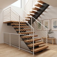 Escalier à poutres certifié CE aux normes européennes pour les développeurs haut de gamme