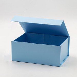 Voorraad Klaar A5 Diepe Licht Baby Blauw Kartonnen Bulk Geschenkdoos Verpakking Met Magnetische Deksel - Product Image 4