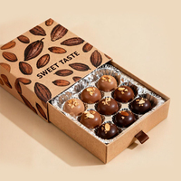 Boîtes en carton rigide coulissantes personnalisées avec logo imprimé pour cadeaux alimentaires, desserts, bonbons, chocolats, emballages de boîtes à tiroirs