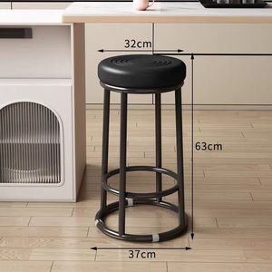 K Thickened bar stool <b>checkout</b> <b>counter</b> stool raised stool for front desk stool dining table stool bar stool stool - Product Image 1