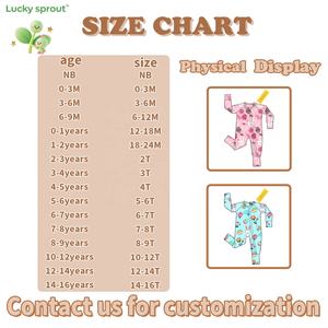 Roupas de Bebê por Atacado para a Páscoa Primavera Pijamas de Bambu Personalizados para Crianças Macacão Longo com Zíper - Product Image 4