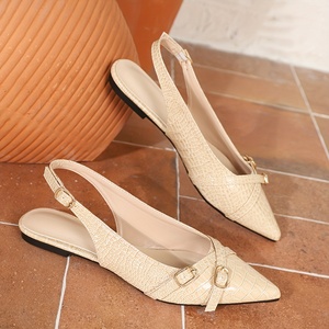 Damen Korean Cross Strap Sling back Sandalen Mode Casual Pointed Toe Flache Schuhe Damen Sommer Herbst Leicht gewicht Ballerinas - Product Image 2