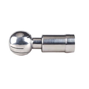 KQ Sanitary <span class=keywords><strong>DN</strong></span> 15 25 32 SS304 Boquilla de lavado de tanque de <span class=keywords><strong>360</strong></span> grados, 316 CIP Boquilla de limpieza de tanque giratorio, Bola de pulverización rotativa de limpieza - Product Image 4