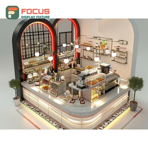 ตู้โชว์กาแฟแบบครบวงจร ผิวไม้ด้าน พร้อมพื้นที่จัดแสดงถุงกาแฟ ตู้โชว์ร้านค้าขายกาแฟ - Product Image 1