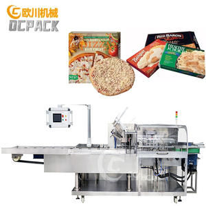Machine de cartonnage d'aliments surgelés machine de conditionnement de boîte de <span class=keywords><strong>pizza</strong></span> de tarte à la viande machine d'emballage de carton de plateau de boulette congelée - Product Image 1