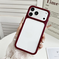 Coque rigide en acrylique haute transparence pour iPhone 18 Pro Max 17 16 Plus 15 14 Pro, protection antichoc en silicone avancée, coque arrière pour téléphone