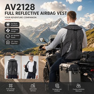 <span class=keywords><strong>Gilet</strong></span> airbag réfléchissant pour moto, système <span class=keywords><strong>de</strong></span> gonflage rapide, <span class=keywords><strong>protection</strong></span> intégrale du corps pour motards et pilotes <span class=keywords><strong>de</strong></span> course - Product Image 2