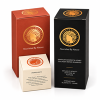 Boîte d'emballage de produits de soin de la peau personnalisée de luxe avec impression double face et marquage à chaud