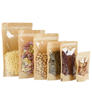 Bolsas de papel Kraft de pie, bolsas de embalaje ecológicas para alimentos, café, té, aperitivos, artículos de panadería, uso minorista y al por mayor - Product Image 5