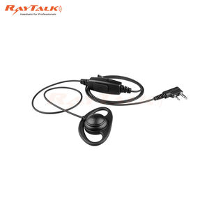 Micro écouteur en forme de D avec micro PTT pour radio bidirectionnelle - Product Image 2