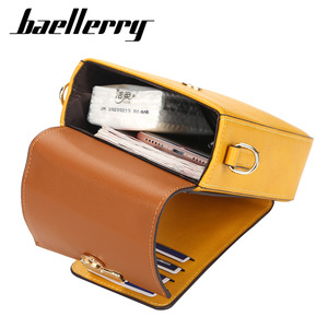 Baellerry Women's Crossbody Bag Yellow Vertical <b>Square</b> Magnetic Buckle Mobile Phone Bag Everyday Use Portable - Product Image 2