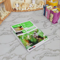 Sacs d'emballage en papier scellés à huit côtés, sacs à fermeture éclair auto-scellants, sachets stand-up aluminisés pour aliments pour animaux de compagnie et aliments pour chats