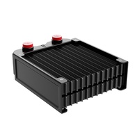 Radiateur de refroidissement à eau en aluminium double couche de 120 mm, échangeur de chaleur double couche de 45 mm d'épaisseur pour système de refroidissement à eau de PC