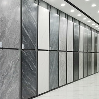 Carrelage de sol en céramique et porcelaine vitrifiée pleine masse, effet marbre, brillant et poli, durable, pour intérieur d'hôtel et appartement de luxe