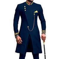 Costumes africains pour hommes, vestes et pantalons brodés Dashiki, ensemble 2 pièces, coupe ajustée, tenues formelles pour mariage