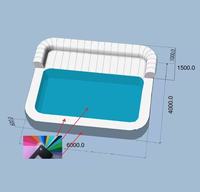 Ensemble de bar flottant gonflable en PVC pour piscine, idéal pour les fêtes en extérieur, pour adultes, équipement de jeu aquatique