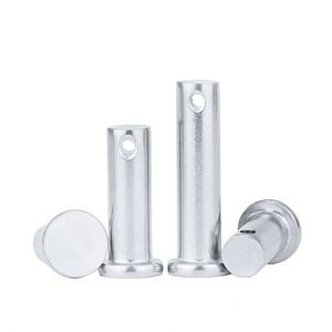 Goupille de verrouillage à bille en acier inoxydable 304, à dégagement rapide, à bouton-poussoir, à tête à bride, 5,25 mm pour la fixation d'enceintes et l'éclairage de scène - Product Image 1