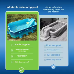 Dày PVC Inflatable Ngoài Trời Chèo Hồ Bơi Chịu Mài Mòn Có Thể Gập Lại Bé Trượt Trẻ Em Spa Hồ Bơi Miễn Phí Vận Chuyển Cho Trẻ Em - Product Image 5