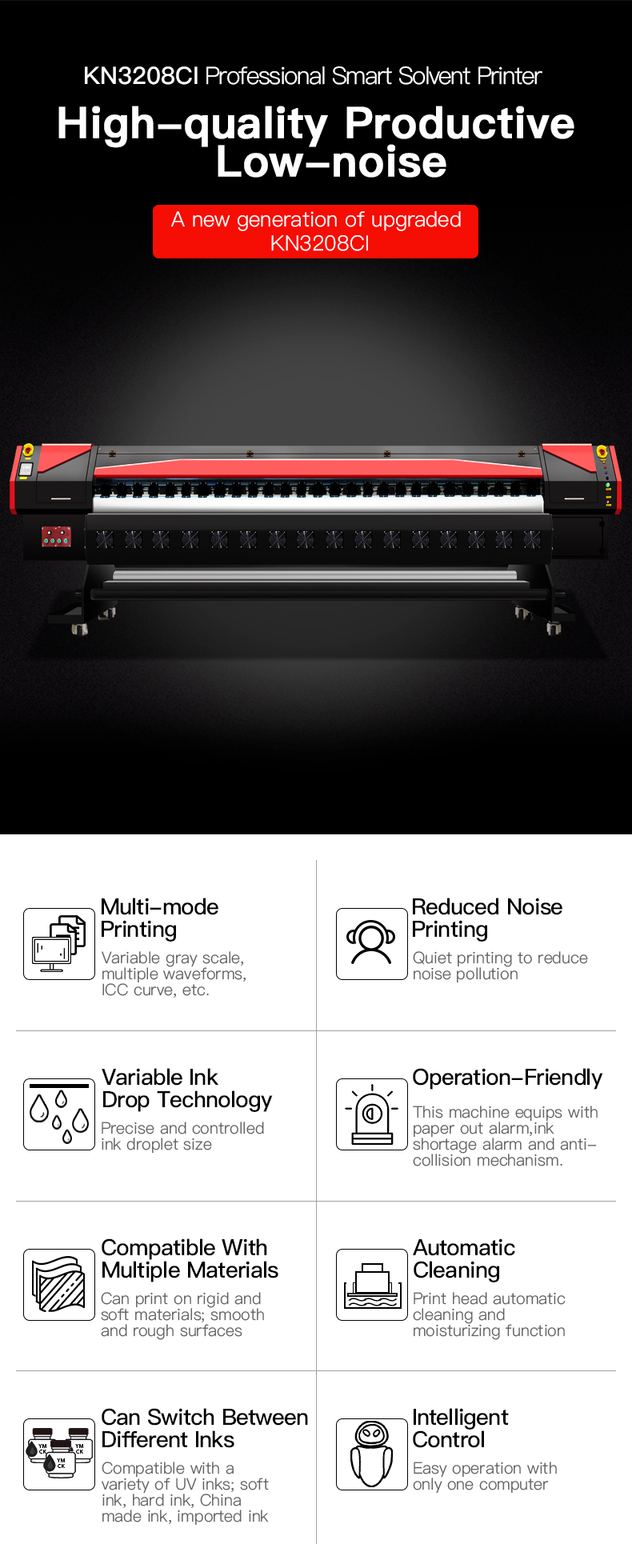 Roll to Roll Poster digital flex banner printing material Ko<i></i>nica 512i printer
