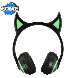 Promoción Popular regalo lindo diseño de oreja de gato azulejos de LED brillante azulejos auriculares - Product Image 3