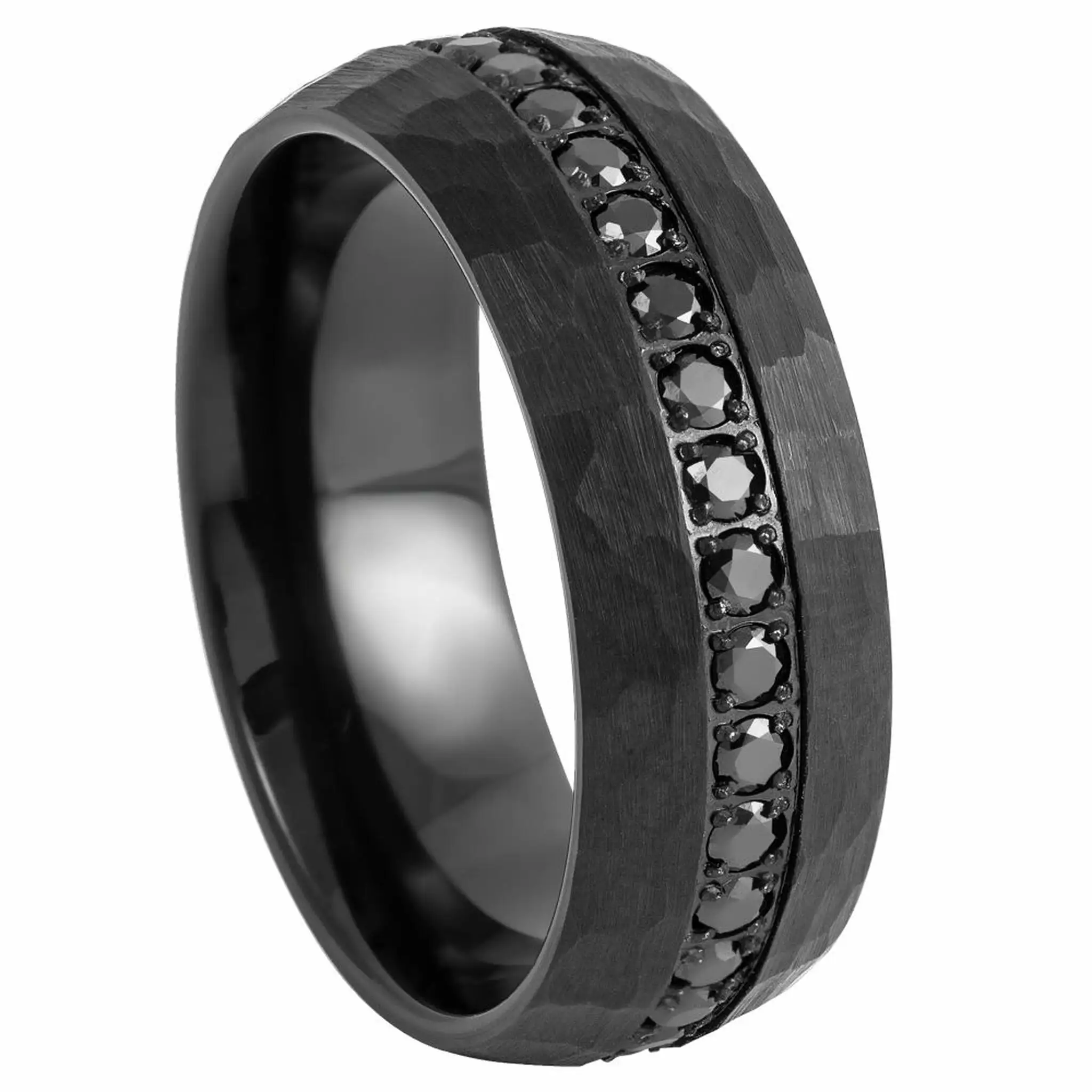 Мужское обручальное кольцо из вольфрамовой стали
