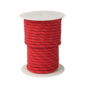 Diamètre 10mm Longueur 100 mètres Mousquetons à boucle aux extrémités <span class=keywords><strong>Corde</strong></span> en polyester d'escalade recyclable personnalisée - Product Image 1