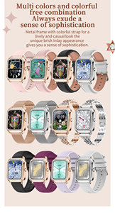 <span class=keywords><strong>I68</strong></span> Thông Minh Đồng Hồ 1.59Inch Màn Hình Vuông Bt Cuộc Gọi Theo Dõi Sức Khỏe IP67 Phụ Nữ Không Thấm Nước Thời Trang Smartwatch 2024 - Product Image 5