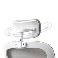 Chaise de bureau ergonomique Chaise pivotante de direction moderne pour la maison Appui-tête réglable BIFMA Tissu Mesh Plastique Métal Acier Mousse