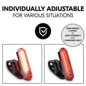 Promotional Gift COB LED Bike Tail <b>Light</b> Custom Logo <b>USB</b> <b>Rechargeable</b> 4 Modes High Brightness Universal Seatpost Safety Lamp - Product Image 4
