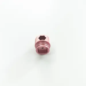 Chengshuo Hardware CNC Precision Machining Parts Aluminum Pink Nut Turning Machined Factory