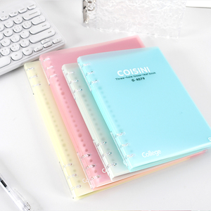 Cahier d'exercices A5/B5 à 3 trous avec logo personnalisé, couverture en PP, 40 feuilles de cahiers rechargeables à feuilles mobiles pour fournitures de bureau scolaire - Product Image 1