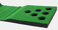 Juego de Golf, Mini Campo de Golf para Adultos, Práctica de Putting en Interiores y Exteriores, Juego de Golf Pong, Green de Putting Portátil