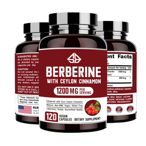 Suplemento OEM de Berberina Natural con Canela de Ceilán, Promueve la Salud Digestiva, Aumenta la Energía para Adultos, 60 Cápsulas - Product Image 2