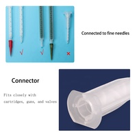 Buse de mélange statique à baïonnette, distributeur de cartouches d'époxy AB en plastique, pistolet à colle, tube mélangeur