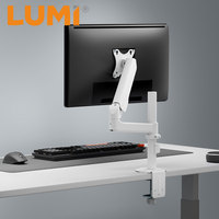 Support de moniteur à ressort mécanique monté sur poteau LDT94-C012PE 17"-40" 12kg, économique, pour écran d'ordinateur
