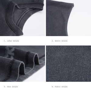 Camiseta lavada con gradiente para Hombre, Camiseta <span class=keywords><strong>sin</strong></span> mangas personalizada Vintage Lisa desgastada, Camiseta <span class=keywords><strong>Sin</strong></span> Mangas Para Hombre - Product Image 5