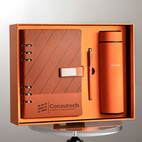 Coffret Cadeau d'Affaires A5 Personnalisé avec Logo Imprimé, Ensemble de Luxe pour Entreprise, Coffret Cadeau Carnet Promotionnel Personnalisé