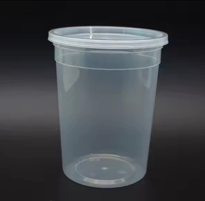 Recipientes Redondos de Plástico para Almacenamiento de Alimentos con Tapas Herméticas, Vasos Desechables a Prueba de Fugas para Sopa y Preparación de Comidas, Mejor Precio - Product Image 2