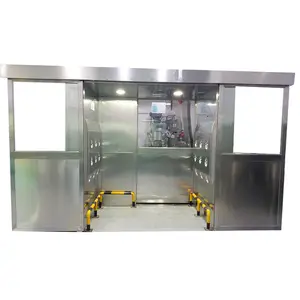 SS 304 High Quality Cargo Air Shower Clean Room Equipment Automatic Sliding Door Air Shower For Clean Room