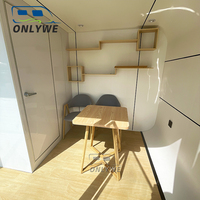ONLYWE Chambre d'hôtel capsule extérieure, Tiny House préfabriquée, Cabine modulaire mobile pour Glamping, Complexes hôteliers et Gîtes
