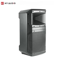 Boîtier de haut-parleur en plastique vide HY AUDIO pour service OEM/ODM, caisson acoustique moulé en plastique de 15 pouces