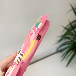 Custodia per Telefono in Silicone Reale Antiurto con Simpatico Gatto Portafortuna <span class=keywords><strong>Rosa</strong></span> Cartoon per <span class=keywords><strong>13</strong></span> 14 15 16 <span class=keywords><strong>Pro</strong></span> Max - Product Image 4