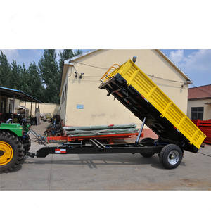 Remolque de volquete de 3 toneladas para <span class=keywords><strong>tractor</strong></span> de granja de tres lados - Product Image 4