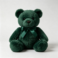 Ours en peluche personnalisé OEM couleur foncée avec nœud papillon, ours en peluche multicolore pour cadeau de festival, vente en gros