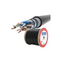 HKN 23AWG par trenzado blindado al aire libre CAT6 SFTP Lan Cable 305m par trenzado Multi Core CAT6 UTP 4pr 23AWG Cable