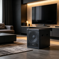 AERO 15SE 700W Peak, Sistema de Subwoofer Activo de Baja Frecuencia Profesional con Control de Red Inteligente, RJ45, DSP, PEQ, 2 Altavoces, 96dB
