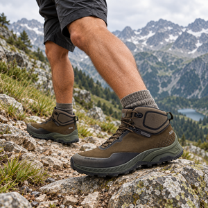 Venta al por mayor de botas al aire libre personalizadas Botas de senderismo de hombre botas de trekking de ante impermeable para los hombres zapatillas de deporte al aire libre - Product Image 5