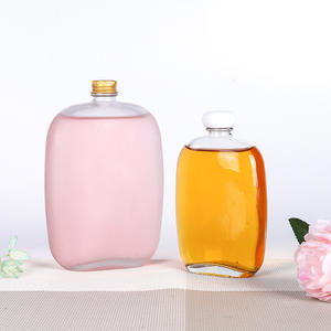 Vente en gros de bouteilles sphériques en verre dépoli transparent 100ml 250ml 500ml pour vodka <span class=keywords><strong>Gin</strong></span> whisky tequila avec bouchon à vis <span class=keywords><strong>champignon</strong></span> en bois - Product Image 3