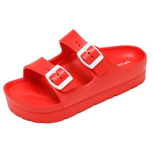 <strong>Women's</strong> Comfortable Fashion Solid EVA Platform Sandals With Soft <strong>Arch</strong> Thick Sole Adjustable <strong>Fit</strong> - Product Image 3
